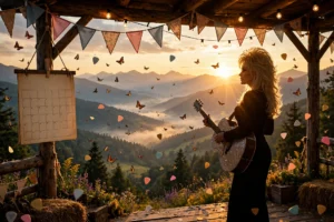 Dolly Parton Day tribute celebration with Smoky Mountains and butterflies