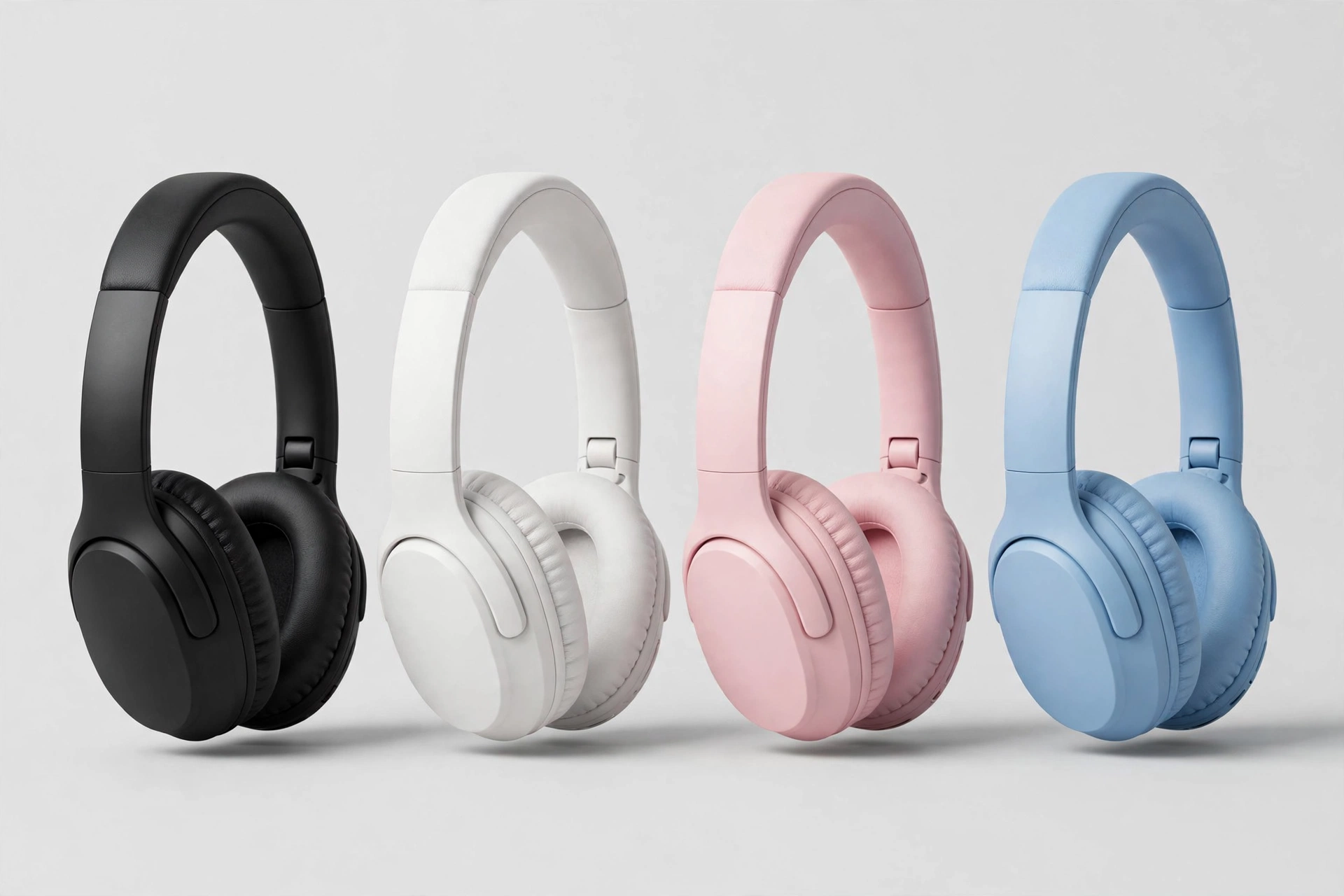 Beats 360 headphones in four launch colors — black, cloud, pink and sky — product lineup