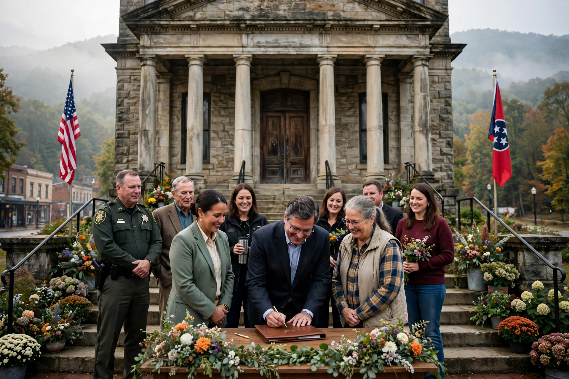 Dolly Parton Day proclamation signing ceremony at Sevier County courthouse