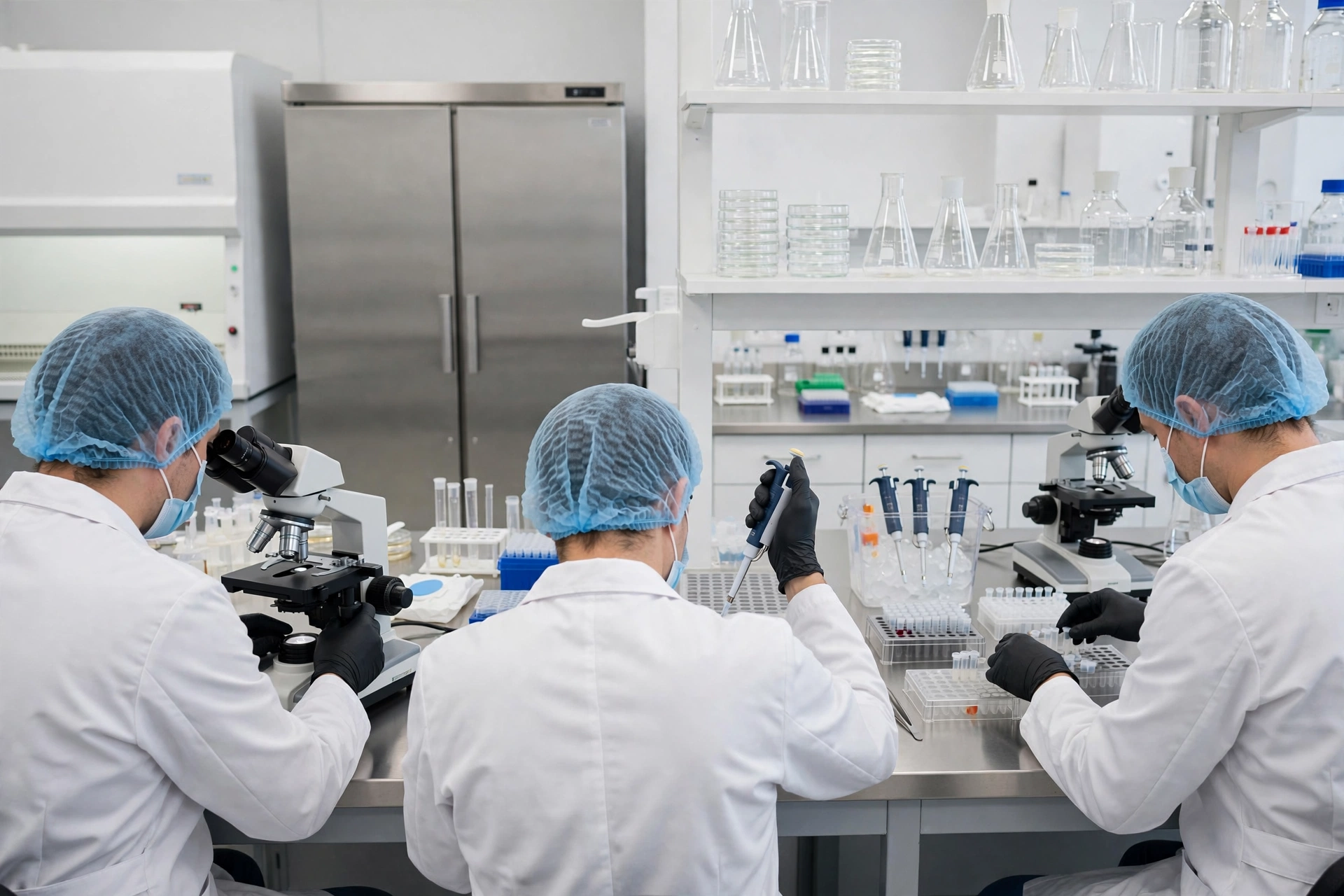 Xenocortical half-human brain mice undergoing behavioral testing in a Stanford neuroscience laboratory
